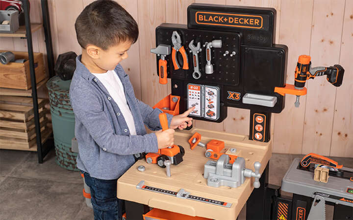 smoby werkbank black decker mega center 8 800x500